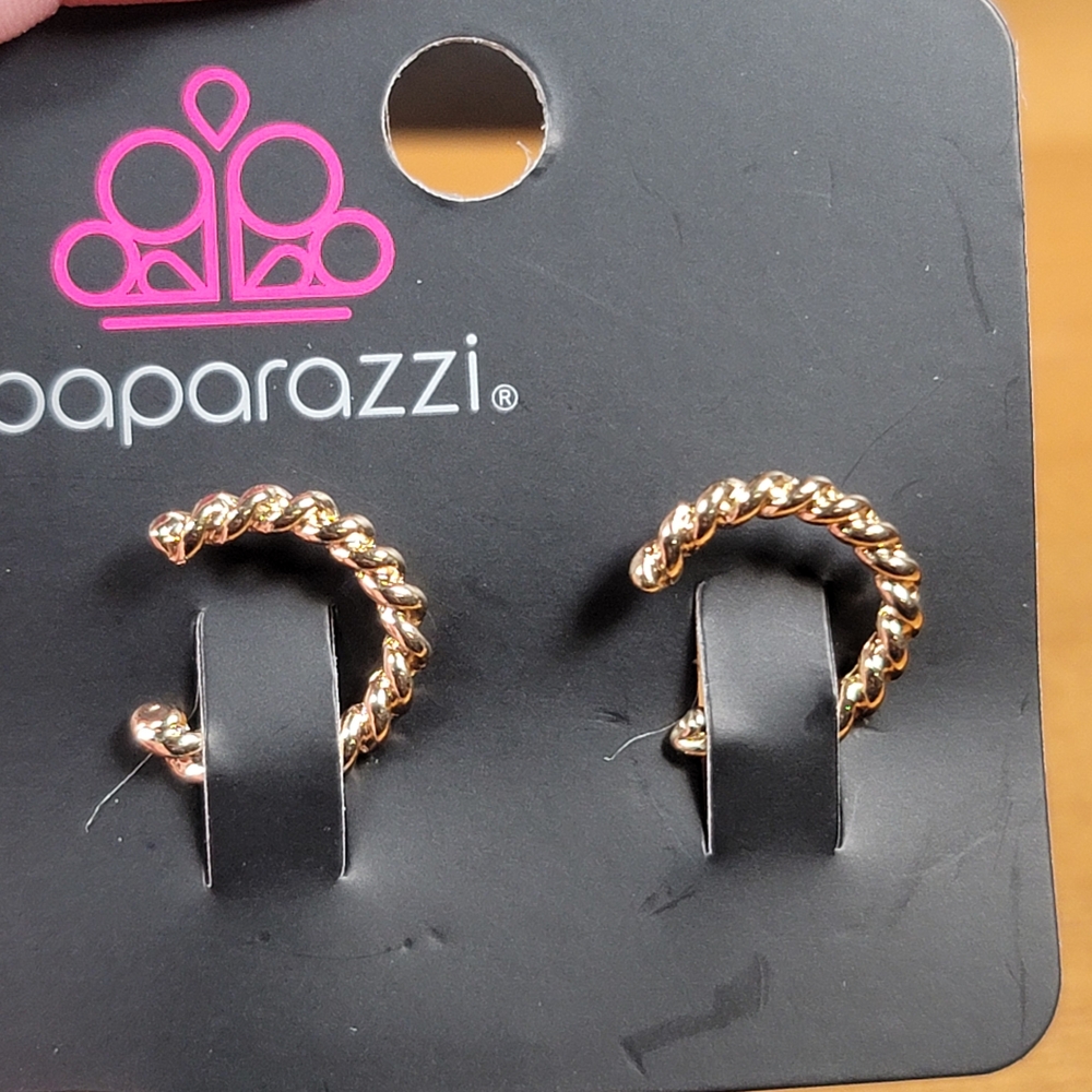 Paparazzi Elegant Gold Twisted Ear Cuffs